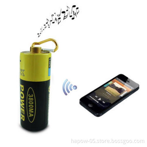 Portable power shape USB power bank with speaker Bluetooth 2.0 + EDR, TF card supportNew